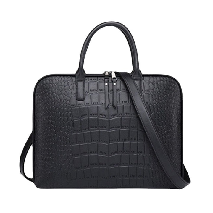 Elegant Laptop-veske i luksuriøs krokodillelook Skanto