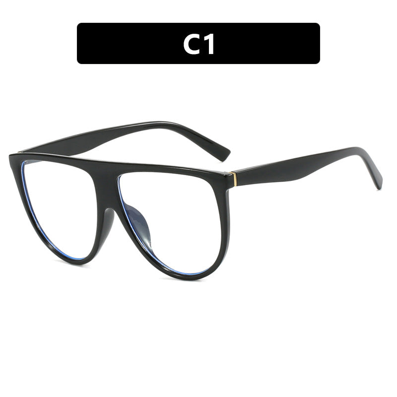 Women's trendy oversized sunglasses with stylish transparent frames Skanto