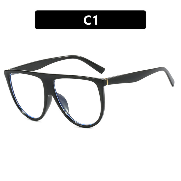 Women's trendy oversized sunglasses with stylish transparent frames Skanto