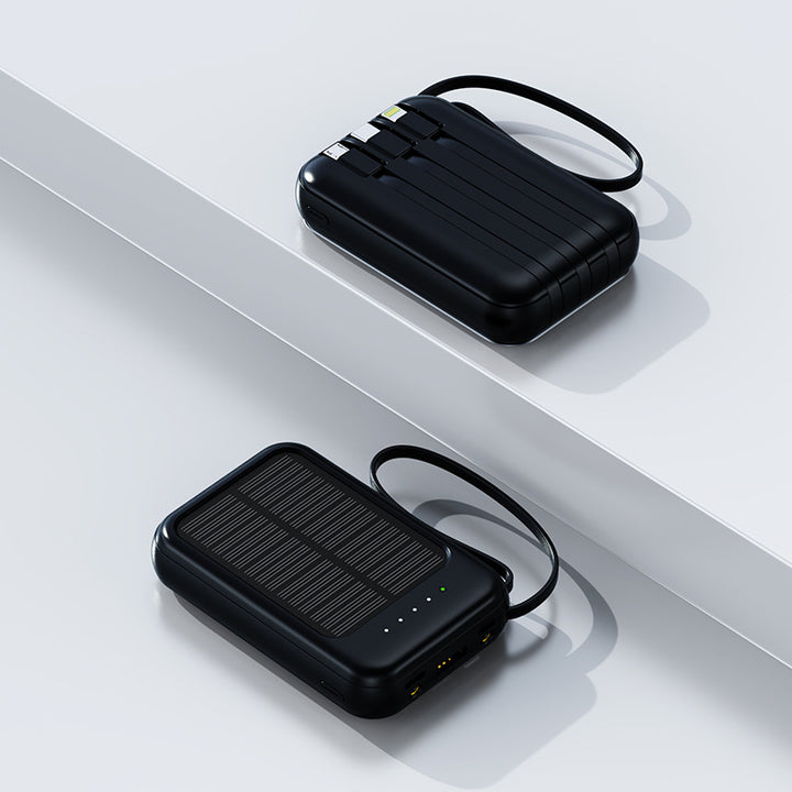 Bærbar solcelle-powerbank med hurtiglader Skanto