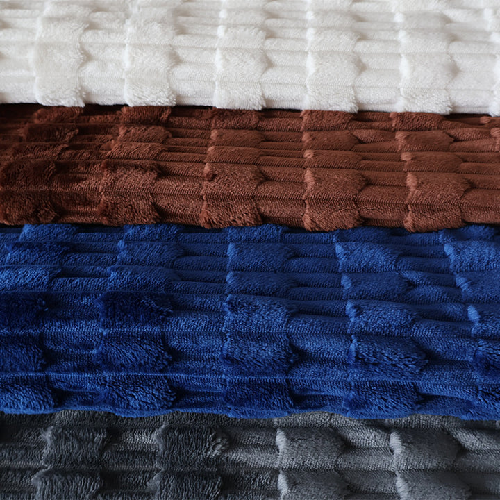 Dame Koselig Struktur-Fleece-Teppe Skanto