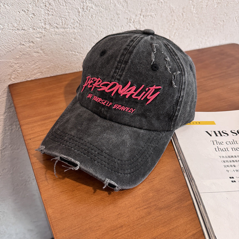 Kvinnenes Slitt Denim Justerbar Caps Skanto