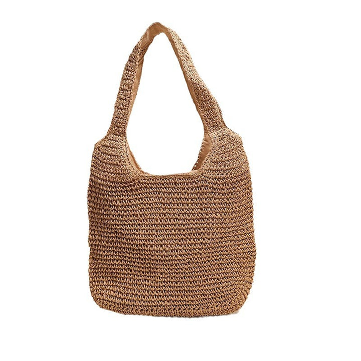 Spacious and Handmade Raffia Tote Bag with Comfortable Shoulder Strap Skanto