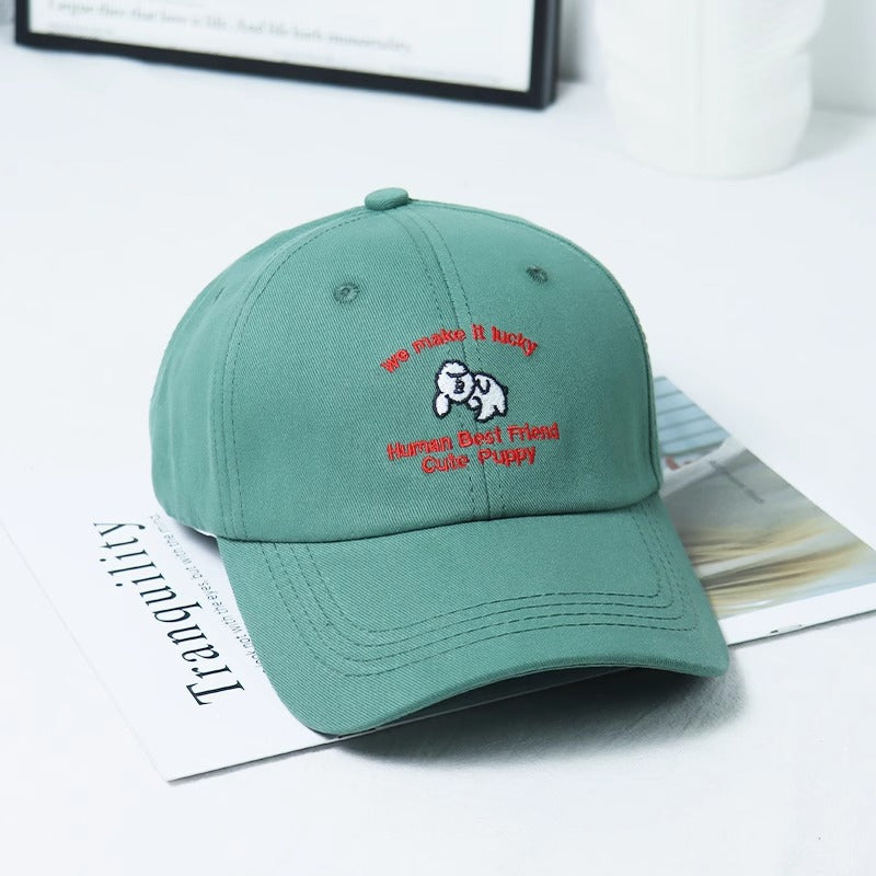 Kvinne Brodert Valpe-tema Baseball Cap Skanto