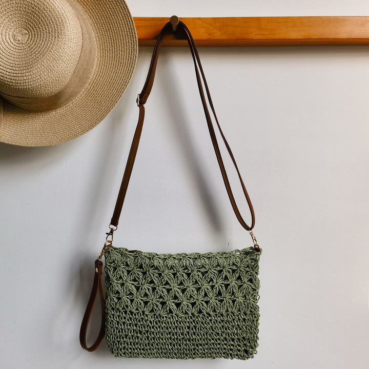 Håndlaget Makramee Clutch Skanto