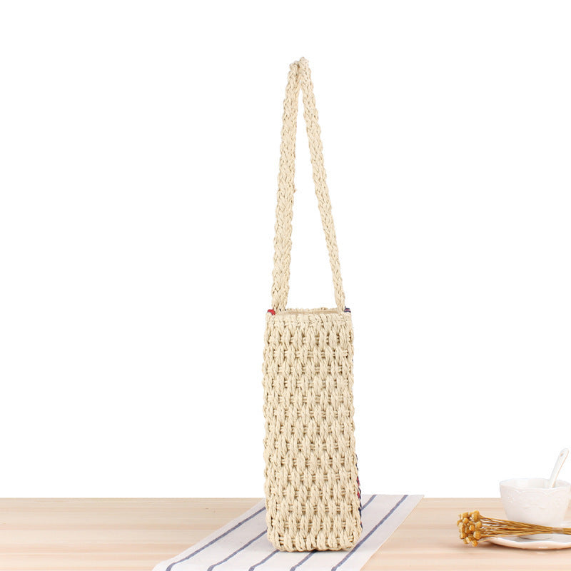 Strandveske i moderne design med dekorative striper Skanto