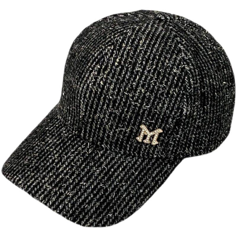 Kvinnens Teksturerte Strikk Baseball Caps Skanto