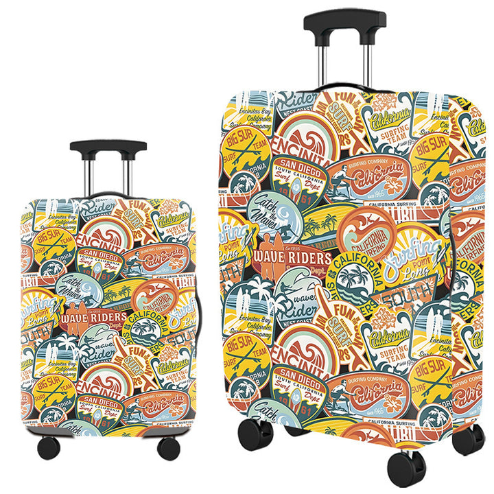 Vintage reise-tema hardt skall koffert Skanto