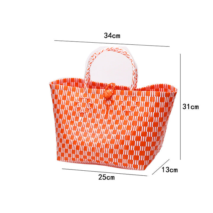 Stor kapasitet vevd handlebag Skanto