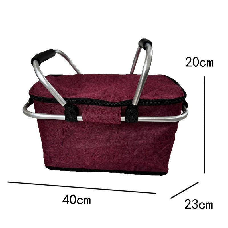 Kjølebag med robust aluminiumsramme og isolerende innvendig fôr Skanto