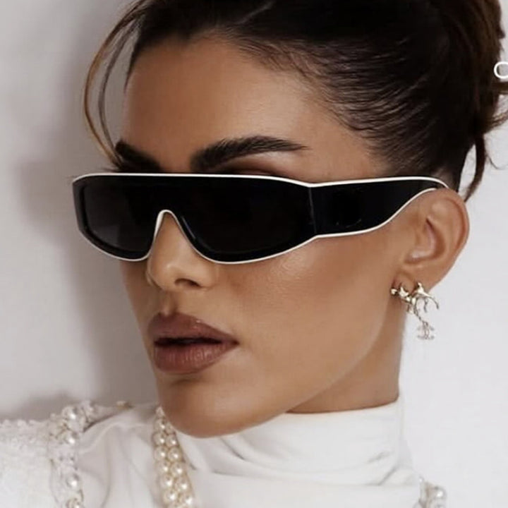 Women's fashionable sports sunglasses with innovative design and wide frame Skanto