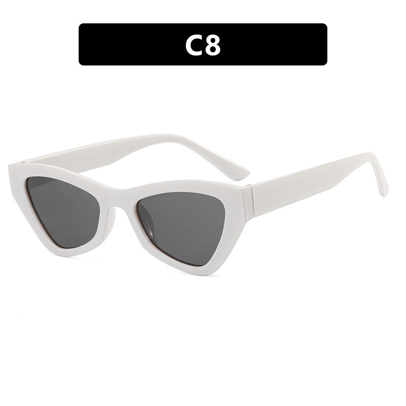 Damen modische Cat-Eye solbrille med transparent ramme Skanto