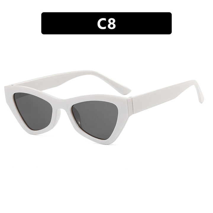 Damen modische Cat-Eye solbrille med transparent ramme Skanto