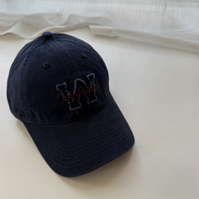 Kvinnenes Casual Brodert Bomull Cap Skanto