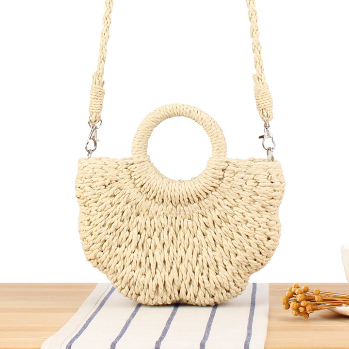 Woven Basket Shoulder Bag Skanto