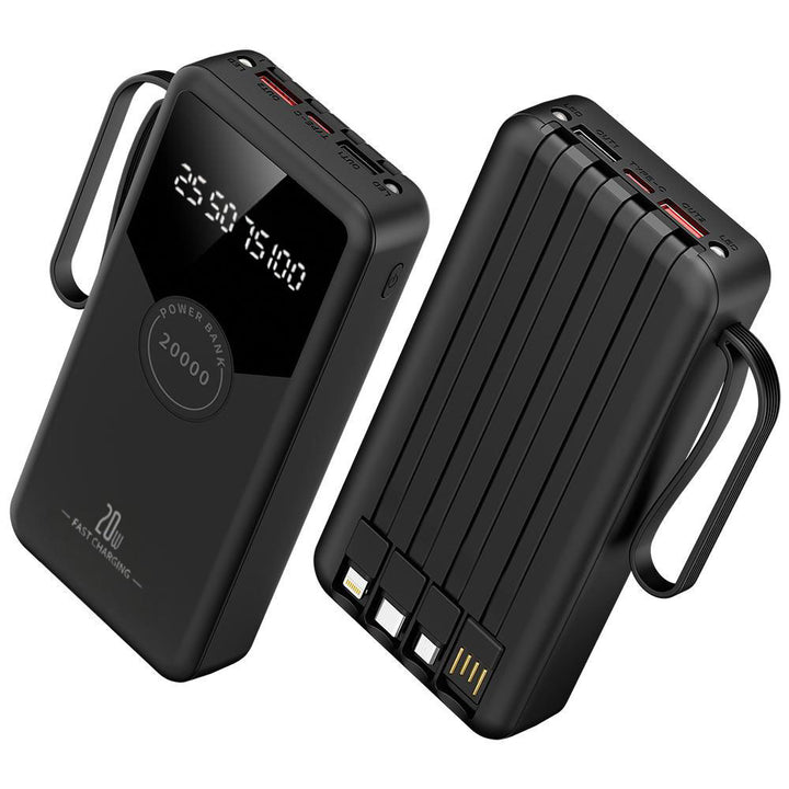Powerbank med hurtiglading og LED-skjerm Skanto