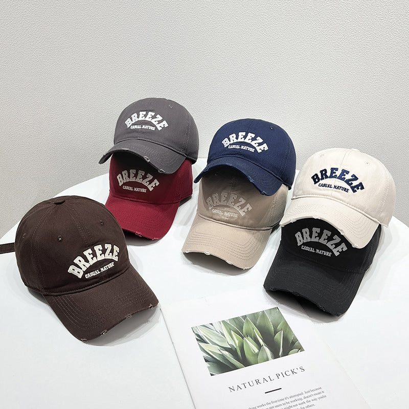 Herre Casual Slitt Bomulls Caps Skanto