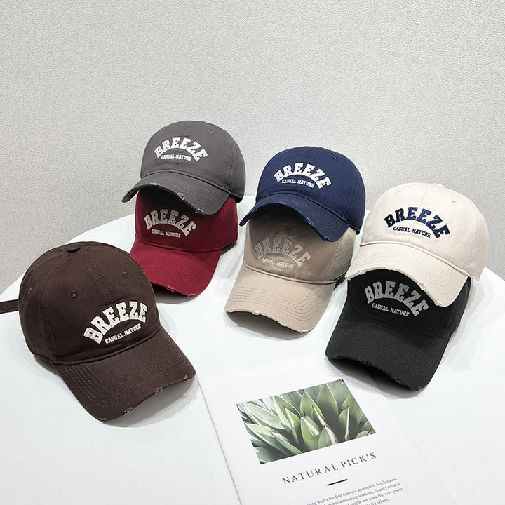 Herre Casual Slitt Bomulls Caps Skanto