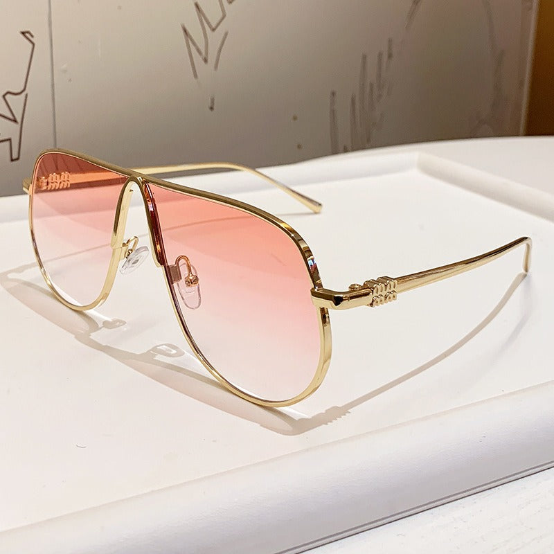Menns Luksuriøse Oversized Aviator Solbriller Skanto