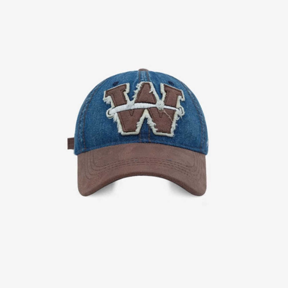 Herre Slitt Denim Baseball Caps Skanto