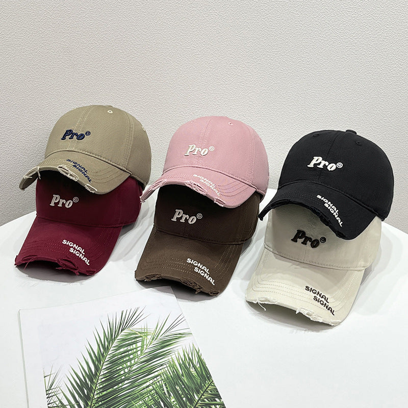 Dame's Casual Distressed Baseball Cap Skanto