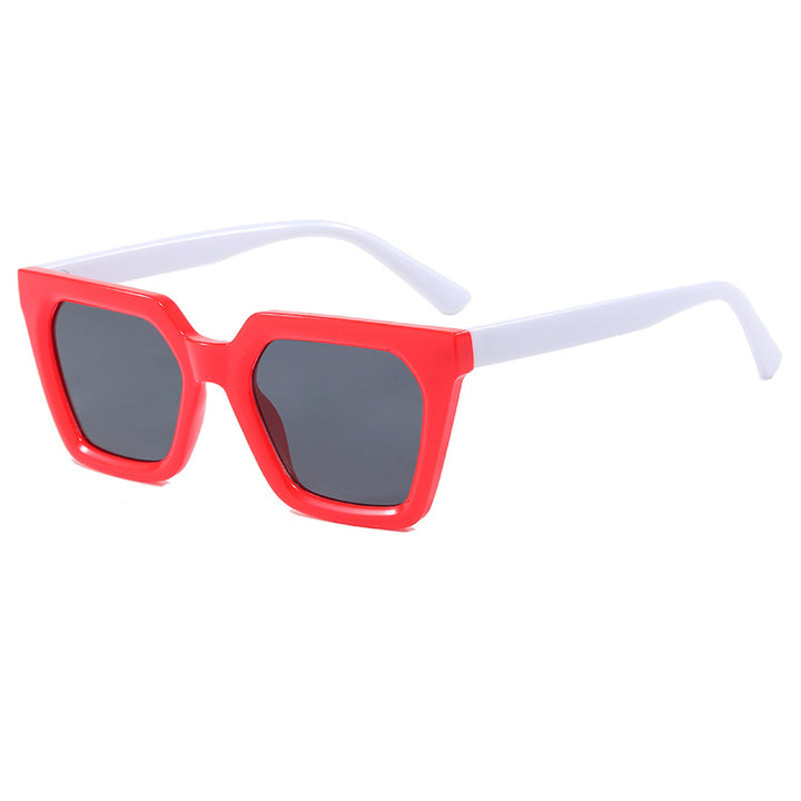 Dame geometrisk solbrille i luksuriøs acetatramme Skanto