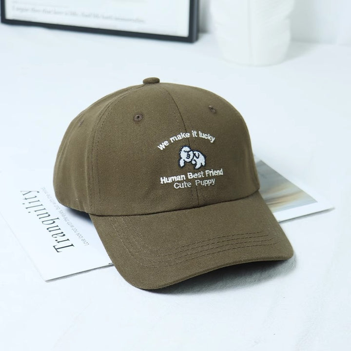 Kvinne Brodert Valpe-tema Baseball Cap Skanto