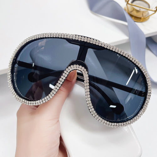 Women's extravagant sunglasses with sparkling frame Skanto