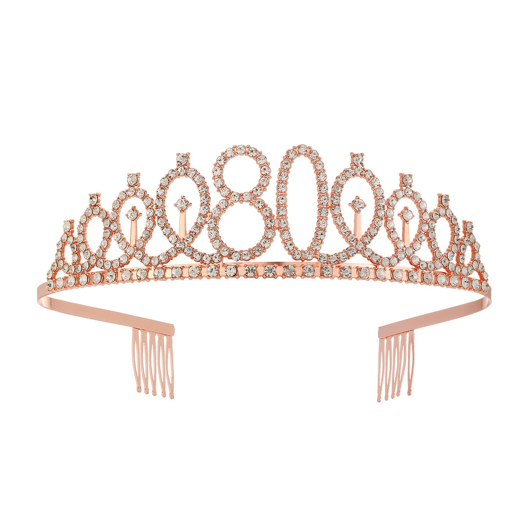 Damer krystall dekorert tiara med elegant design Skanto