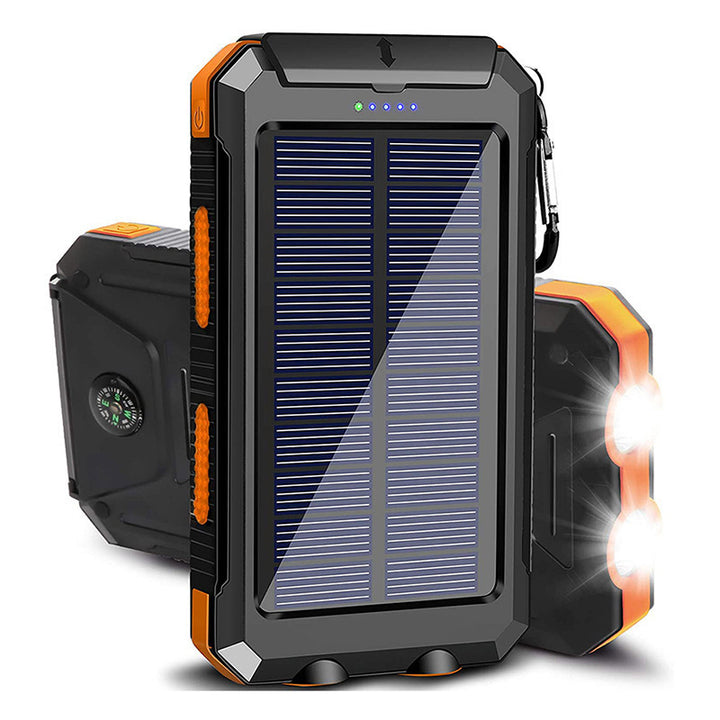 Solcelledrevet powerbank med robust hus og multifunksjonelt design Skanto