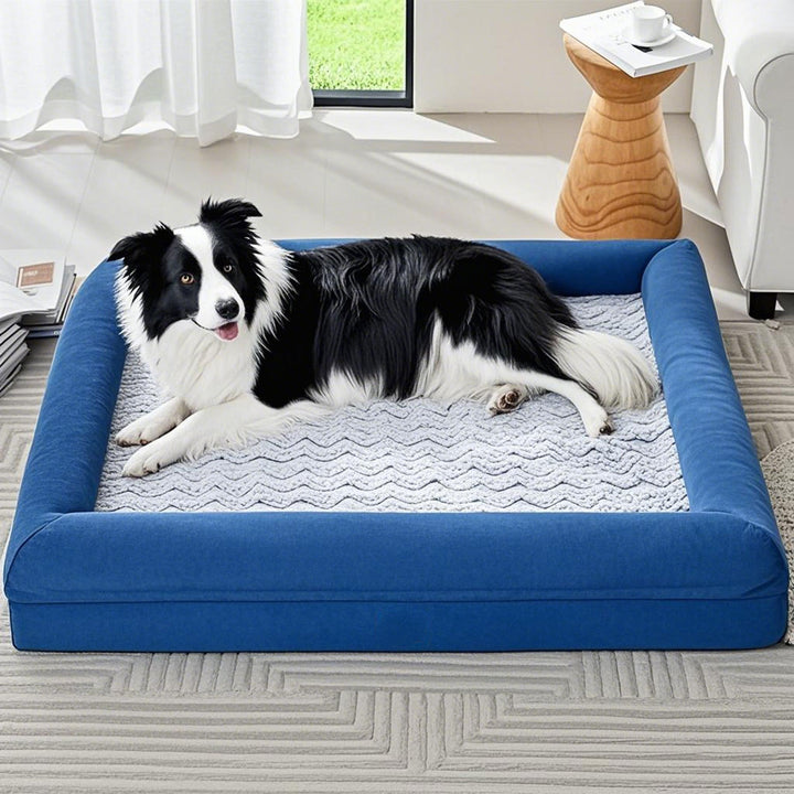 Orthopedisk polstret lounge hundeseng