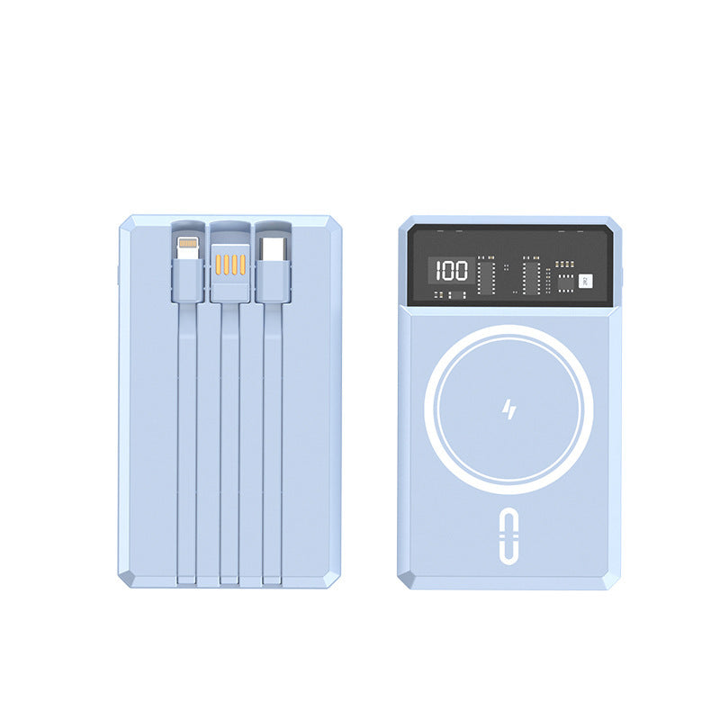 Powerbank med integrerte lys- og hurtigladefunksjoner Skanto