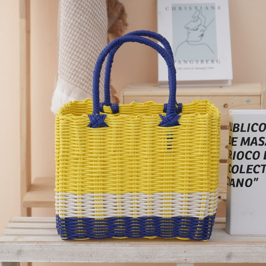 Håndlaget kurvveske med stilig design Skanto