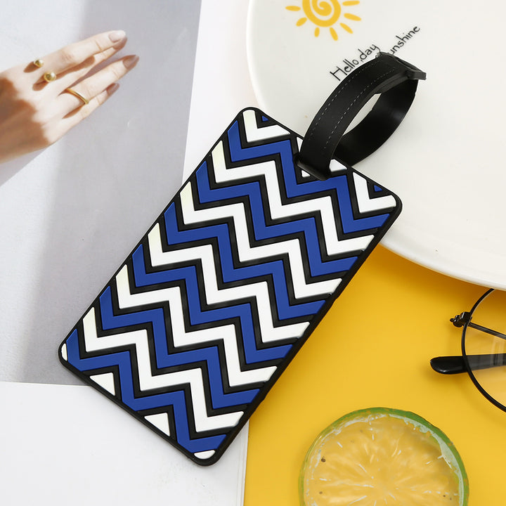 Unisex Chevron Mønstret Bagasjelapp Skanto