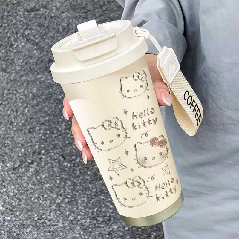 Dame isolasjonskop med praktisk bærehåndtak og sjarmerende Hello Kitty-design Skanto