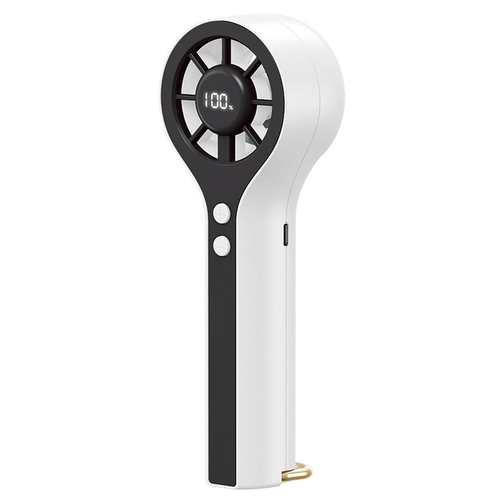 Unisex Bærbar Håndvifte med LCD-skjerm og ergonomisk design Skanto