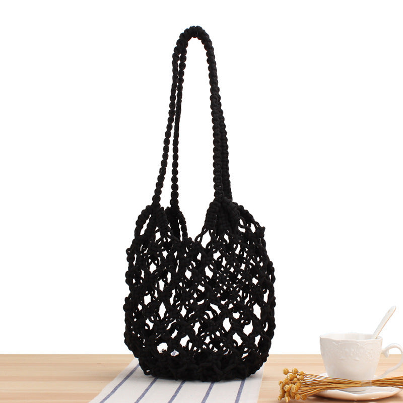 Trendy Makramee-Strandveske Skanto