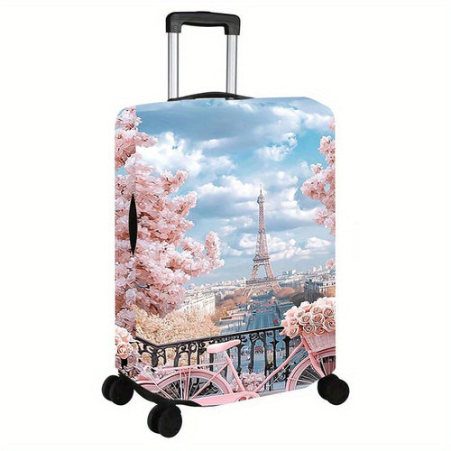 Dame hardt koffert med romantisk Paris-motiv Skanto