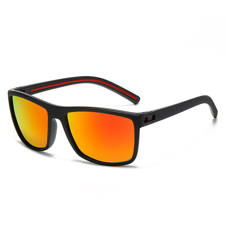 Unisex nan polarisert sports solbrille med lett teksturramme og ergonomiske, sklisikre stenger Skanto