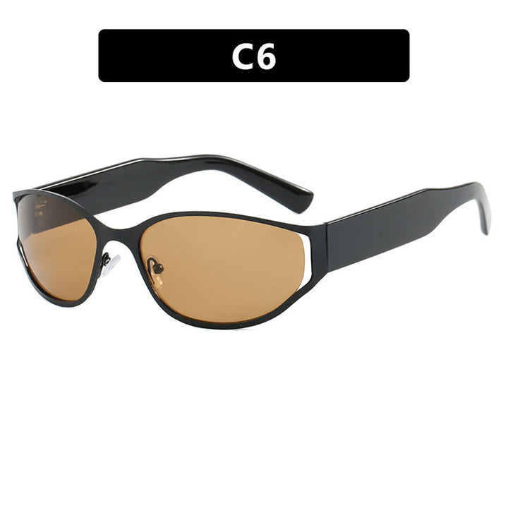 Women's modern sunglasses with elegant contours and protective UV filter Skanto