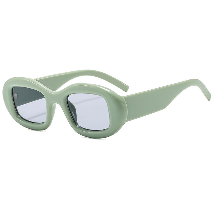 Dame Modisk solbrille med myk, buet ramme Skanto