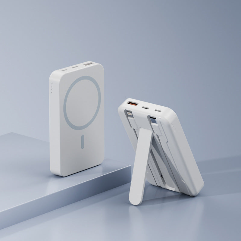 Magsafe Powerbank med integrert stativ og hurtiglading Skanto