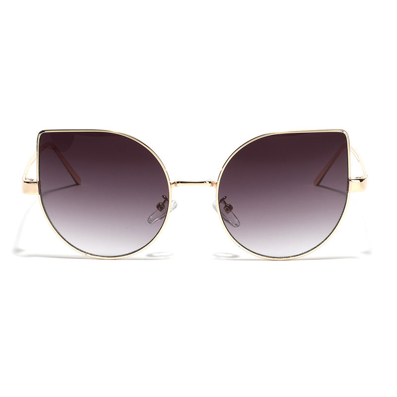 Dame Cat-Eye solbriller med polariserte linser og elegant metalramme Skanto