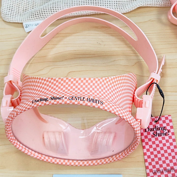 Svømme maske med ergonomisk silikontetning ring Skanto