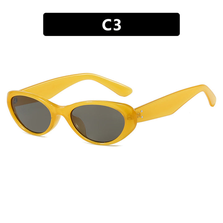 Women's Fashion Cat-Eye Sunglasses with High-Quality Plastic Frame and UV Protection Skanto