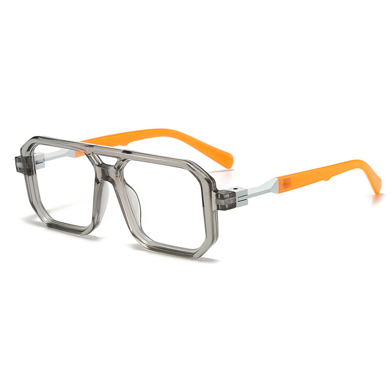 Dame stilige oversized solbriller med geometrisk ramme Skanto