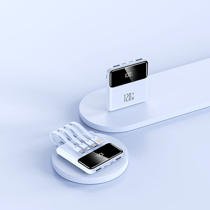 Bærbar powerbank med intelligent ladefunksjon og LCD-skjerm Skanto