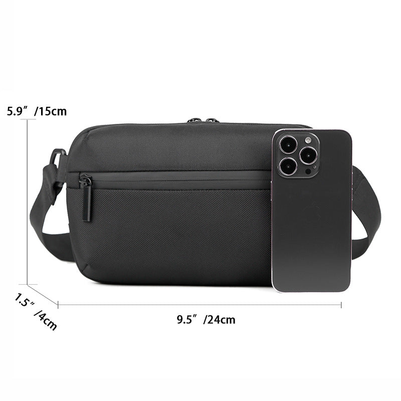 Kompakt Slank Messenger Sling Bag Skanto