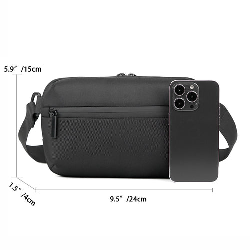 Kompakt Slank Messenger Sling Bag Skanto