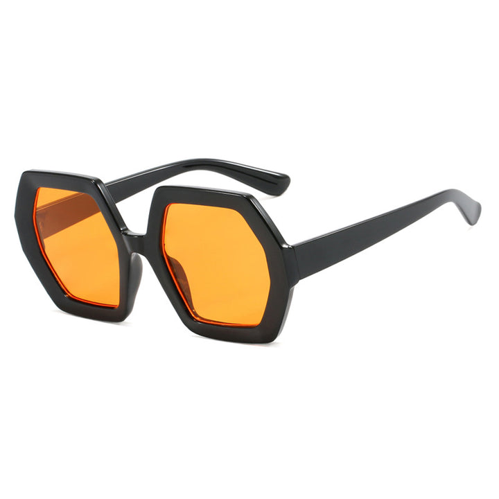 Damer innovativ hexagonal solbrille Skanto